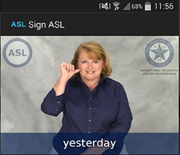Ứng dụng tự học ngôn ngữ ký hiệu Sign ASL trên điện thoại (Ảnh: Internet). Ứng dụng tự học ngôn ngữ ký hiệu Sign ASL trên điện thoại (Ảnh: Internet).