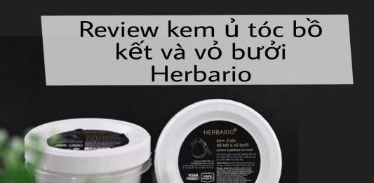 Review kem ủ tóc Herbario chiết xuất bồ kết và vỏ bưởi- dưỡng tóc chắc khỏe, chống gãy rụng