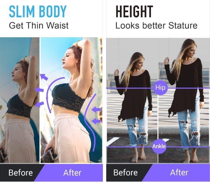 Ứng dụng Body Editor trên điện thoại (Ảnh: Internet). Ứng dụng Body Editor trên điện thoại (Ảnh: Internet).