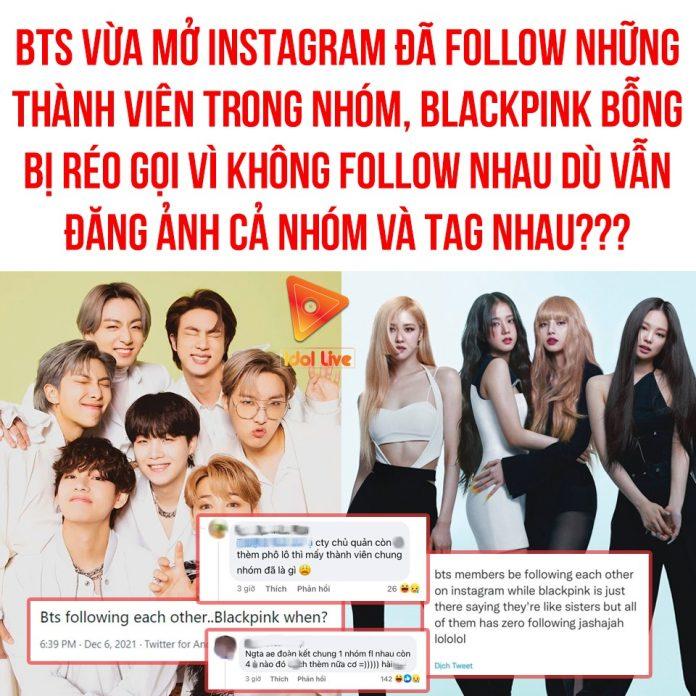 BLACKPINK bỗng bị réo tên vì không follow Instagram nhau. (Ảnh: Internet)