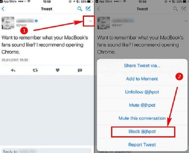 Cách chặn người khác trên Twitter (Ảnh: Internet). Cách chặn người khác trên Twitter (Ảnh: Internet).