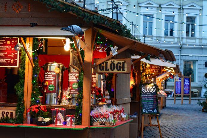 Một gian hàng tại chợ Giáng Sinh Tallinn (Ảnh: Internet).