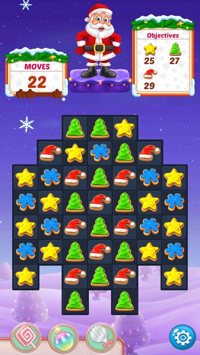 Game Giáng sinh Christmas Cookie trên điện thoại (Ảnh: Internet).