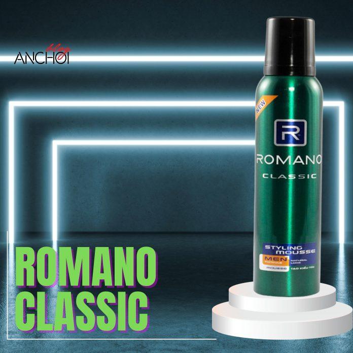 Gôm xịt tóc Romano Classic Styling Mousse với mùi hương nước hoa nam tính và hiện đại (Nguồn: BlogAnChoi)