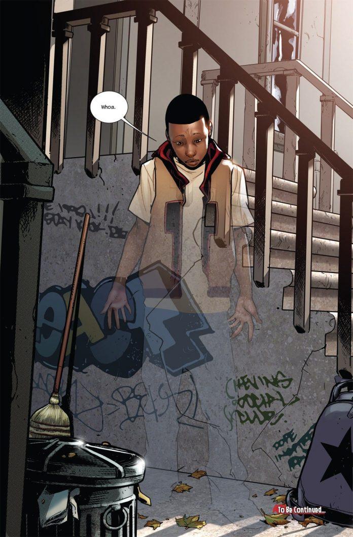 Miles Morales khám phá ra năng lực tàng hình của mình (Ảnh: Internet)