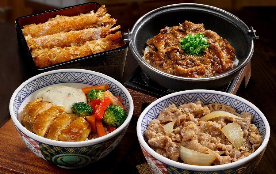 Những món Cơm Bò chất lượng bạn nên thử tại Yoshinoya (Ảnh: Internet)