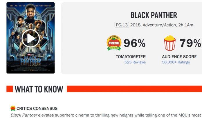 Bộ phim được đánh giá cao nhất của MCU là Black Panther. (Ảnh: Internet)