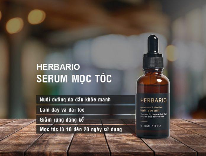 Công dụng của serum dưỡng tóc chiết xuất vỏ bưởi, bồ kết Herbario (Ảnh: Internet)