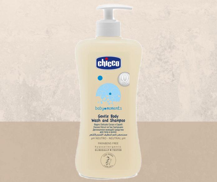 Sữa tắm gội hồi phục da cho bé Chicco Baby Moments - Yến Mạch (Ảnh: Internet).