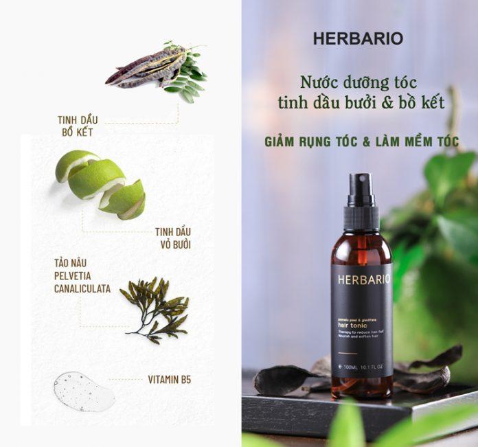 Thành phần chính an toàn của nước dưỡng tóc Herbario (Ảnh: Internet)