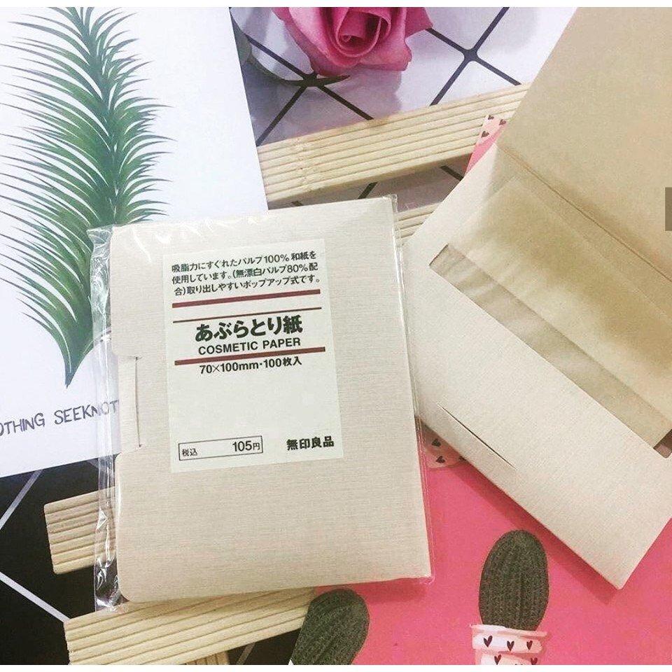 Giấy thấm dầu Muji Cosmetic Paper nội địa Nhật Bản (Nguồn: Internet)