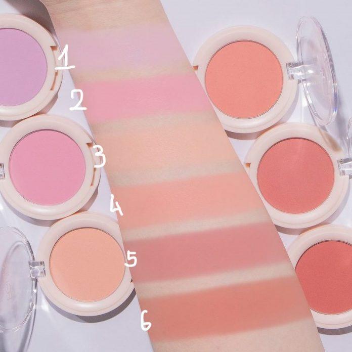 Bảng màu của phấn má Eglips (Nguồn: Internet) Bảng màu của phấn má Eglips (Nguồn: Internet)