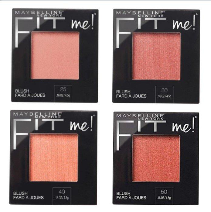 Bảng màu của phấn má Fit Me Blush Maybelline (Nguồn: Internet) Bảng màu của phấn má Fit Me Blush Maybelline (Nguồn: Internet)