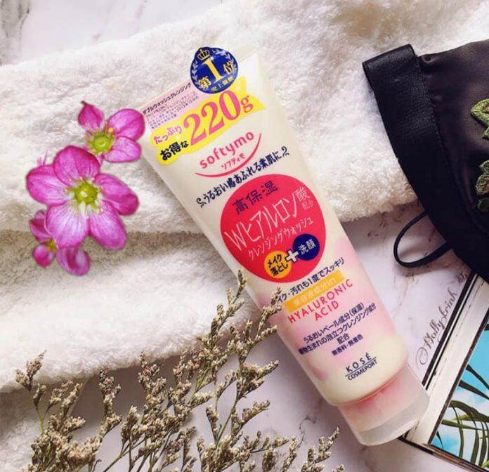 Sữa rửa mặt dưỡng ẩm da Kose Softymo Hyaluronic Acid Cleansing Wash (Ảnh: Internet).