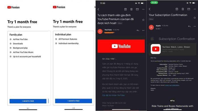 Có thể dùng thử Premium 1 tháng để trải nghiệm (Ảnh: Internet).