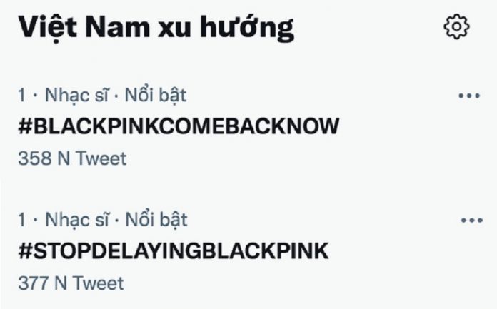 BLACKPINK lên top trending Twitter toàn cầu. (Ảnh: Internet)