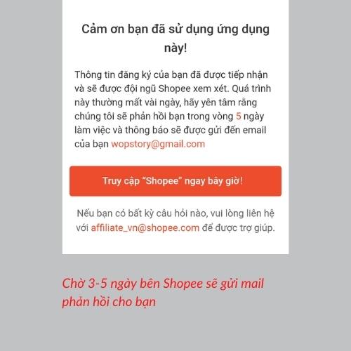 Các bước đăng ký kiếm tiền từ Shopee Affiliate dành cho KOL (Nguồn: BlogAnChoi).