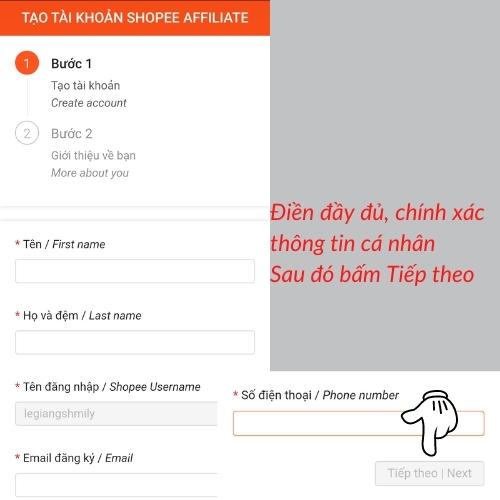 Các bước đăng ký kiếm tiền từ Shopee Affliate dành cho nhà bán hàng (Nguồn: BlogAnChoi).