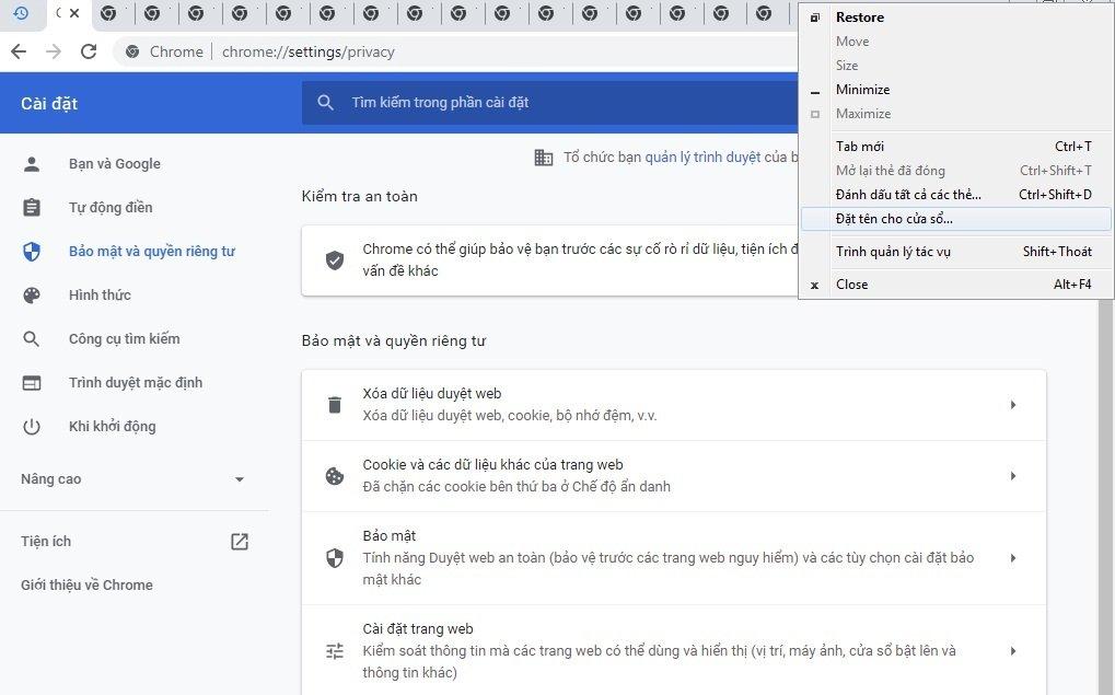 Đặt tên cho cửa sổ Chrome (Ảnh: BlogAnChoi).
