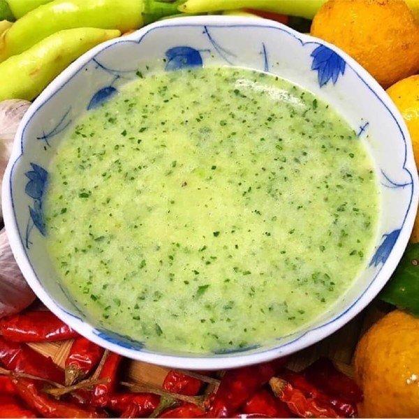 Ảnh minh họa nước chấm mù tạt xanh lẩu hải sản Ảnh minh họa nước chấm mù tạt xanh lẩu hải sản