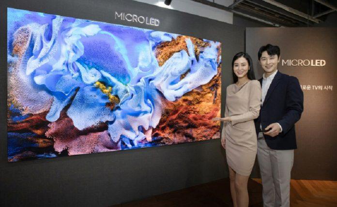 TV màn hình MicroLED của Samsung (Ảnh: Internet).