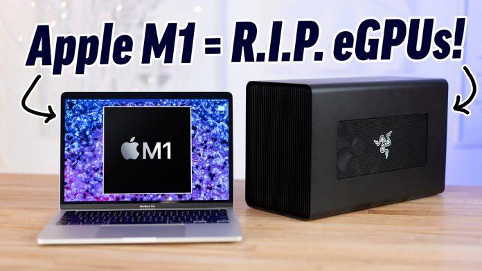 MacBook M1 không thể dùng được eGPU (Ảnh: Internet).