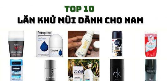 Top 10 lăn khử mùi nam tốt nhất hiện nay