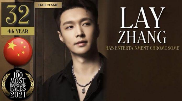 Lay (EXO) nam thần tượng K-Pop trong danh sách 100 gương mặt đẹp trai nhất năm 2021. (Nguồn: Internet)