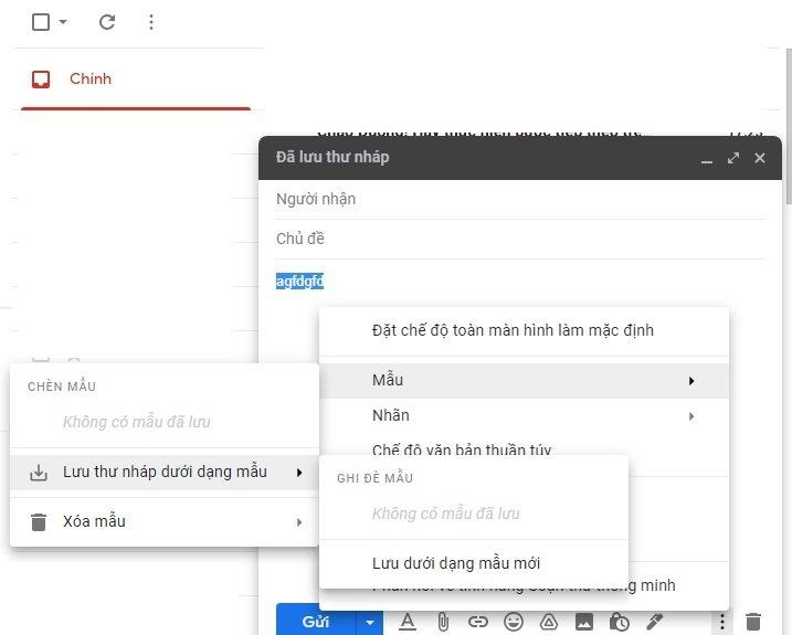 Cách tạo mẫu trong Gmail (Ảnh: Internet).