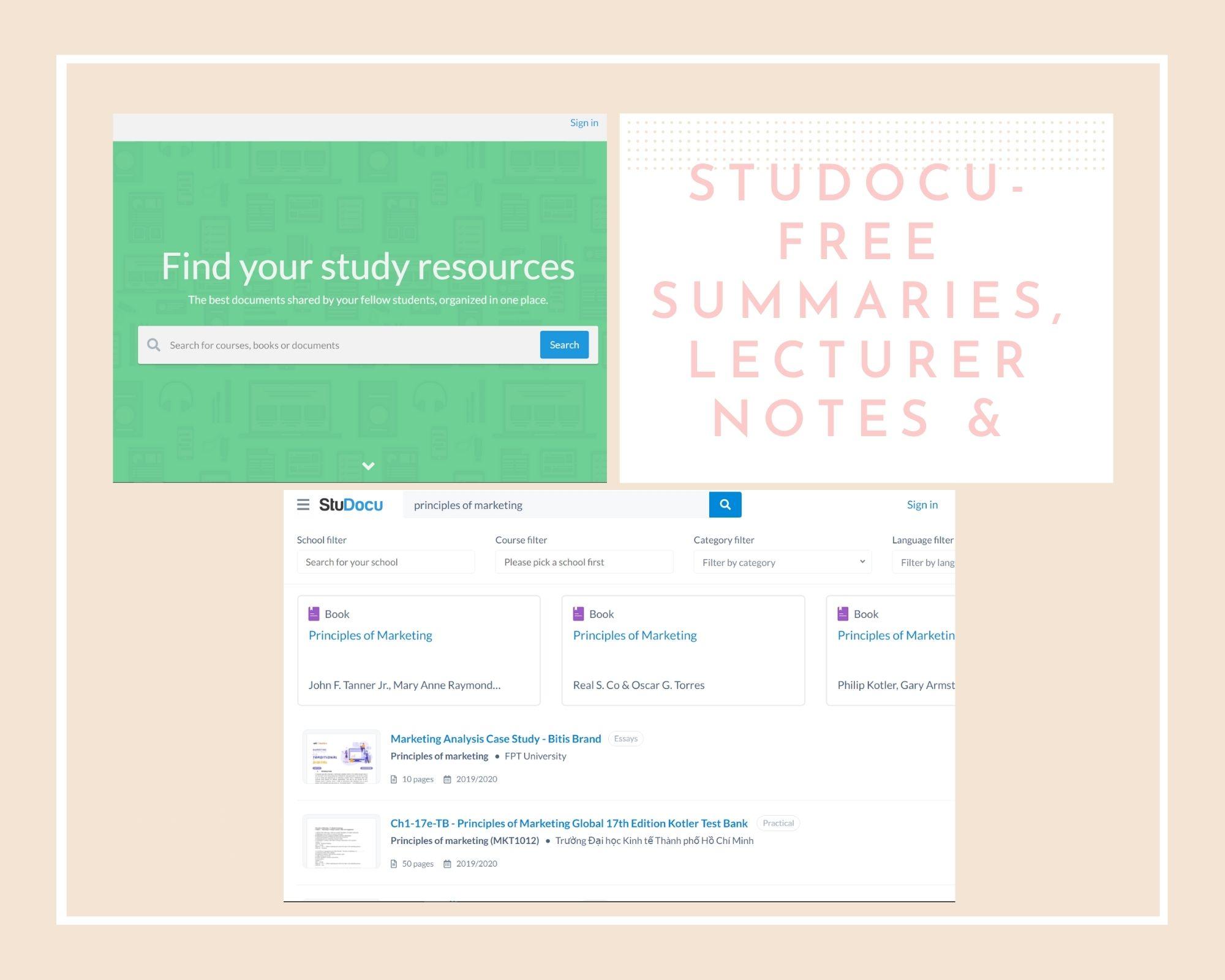 StuDocu giúp việc tìm kiếm tài liệu và bài tham khảo dễ dàng hơn