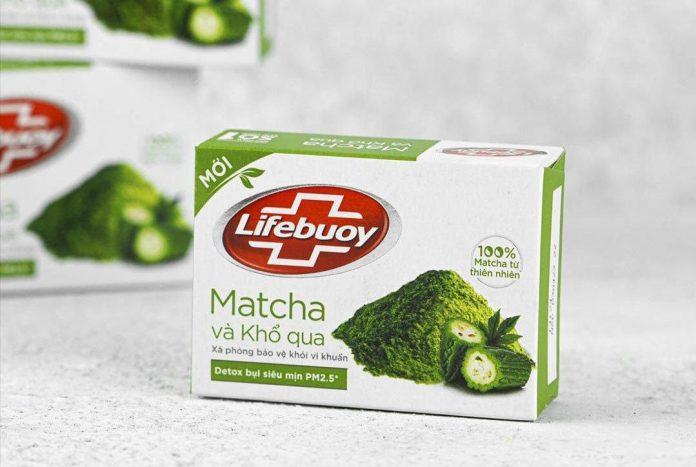 Xà phòng trị mụn cơ thể Lifebuoy Matcha Khổ Qua (Nguồn: Internet)