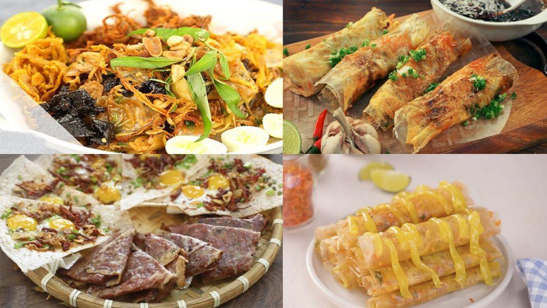 Các món ăn vặt từ bánh tráng