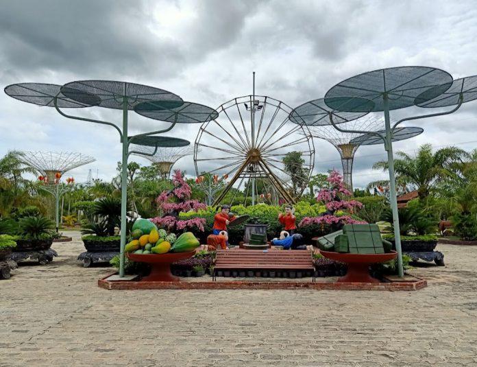 Tiểu cảnh trang trí của công viên. (Ảnh: Internet)