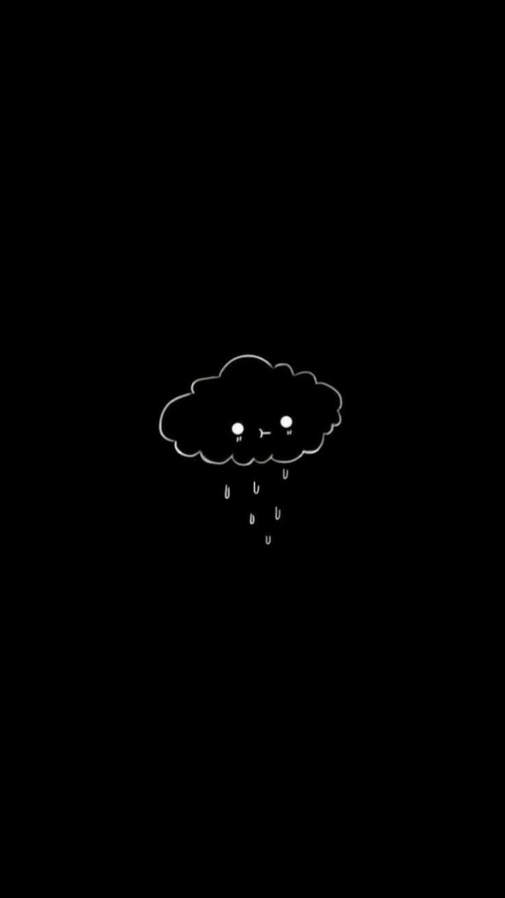 Hình nền màu đen đám mây buồn (Ảnh: Internet)