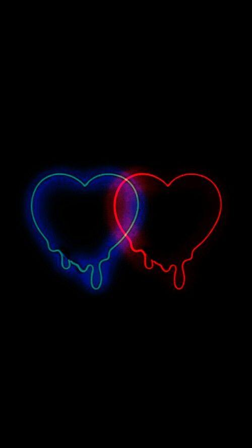 Hình nền hai trái tim (Ảnh: Internet)