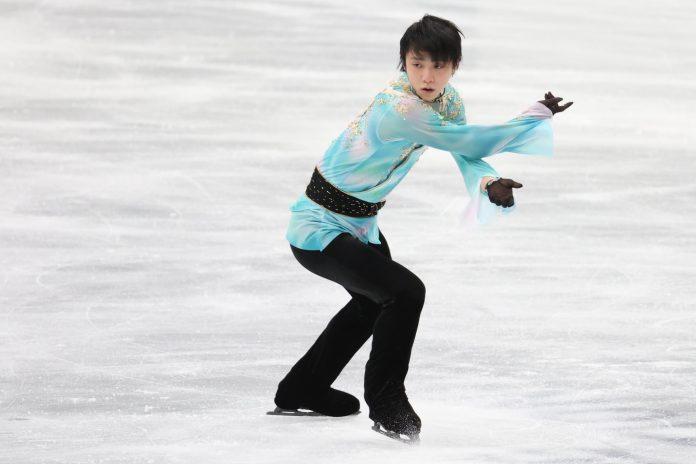 Hanyu Yuzuru thực hiện cú nhảy 4A tại Olympic Bắc Kinh 2022 (Nguồn: Internet).