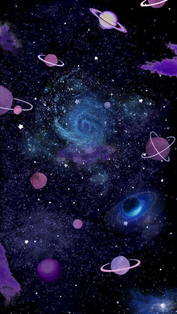 Hình nền điện thoại thiên văn học galaxy (Ảnh: Internet)