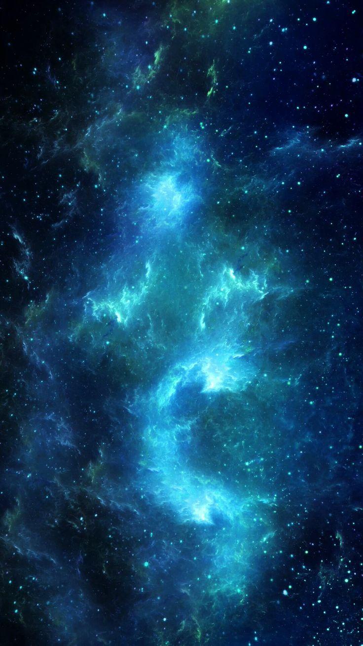 Hình nền điện thoại galaxy xanh đen (Ảnh: Internet)