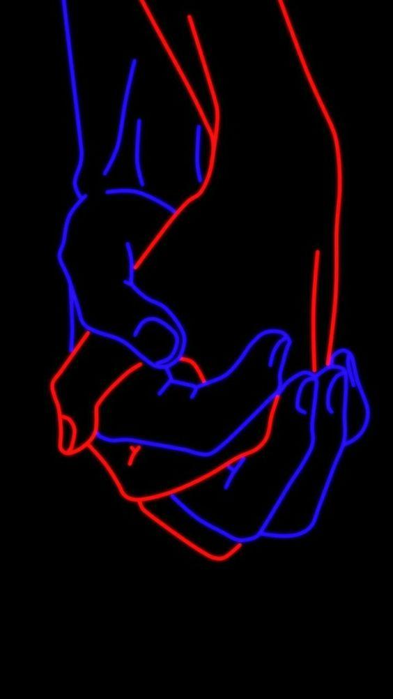 Hình nền màu đen nắm tay nhau (Ảnh: Internet)