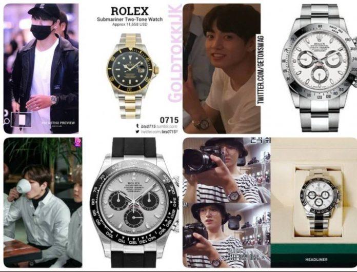 Dù tuổi đời còn trẻ nhưng Jungkook đã có bộ sưu tập đồng hồ thuộc hàng "khủng" (Nguồn: Internet)