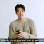Trong khi tập thể dục, tôi nghe bài hát của Doh Kyung Soo - Kim Woo Bin (Nguồn: Internet).