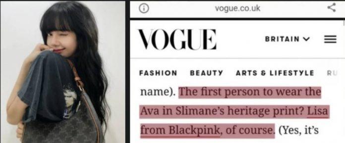 Lisa là người đầu tiên được khoác lên chiếc túi Ava của Slimane (Nguồn: Internet) Lisa là người đầu tiên được khoác lên chiếc túi Ava của Slimane (Nguồn: Internet)