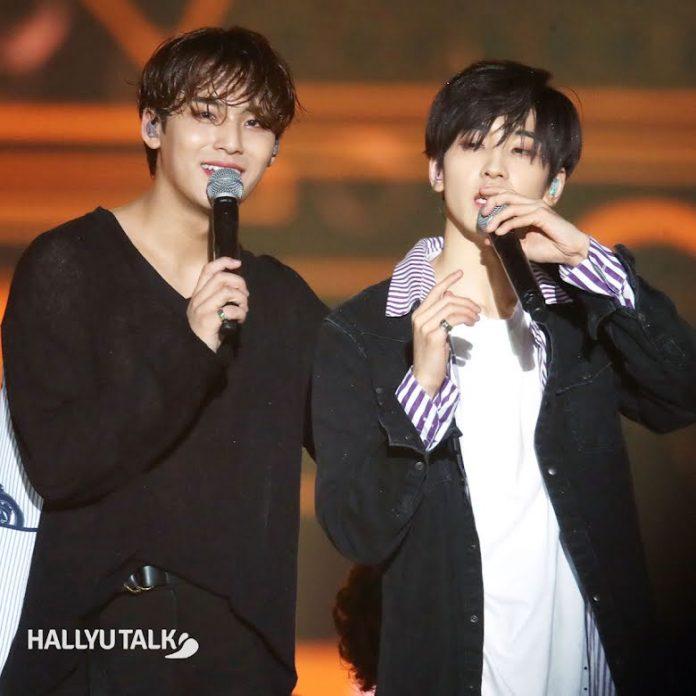 Mingyu và Wonwoo (SEVENTEEN) sở hữu chiều cao ấn tượng. (Nguồn: Internet) Mingyu và Wonwoo (SEVENTEEN) sở hữu chiều cao ấn tượng. (Nguồn: Internet)