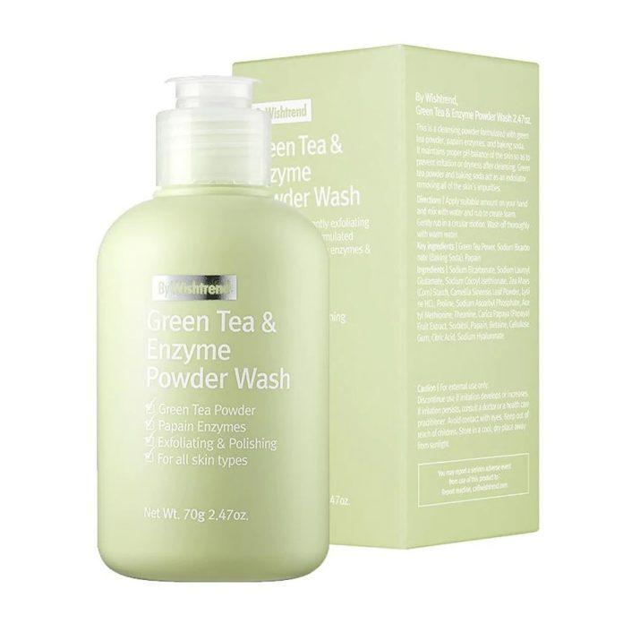 Sữa rửa mặt dạng bột By Wishtrend Green Tea Powder Wash