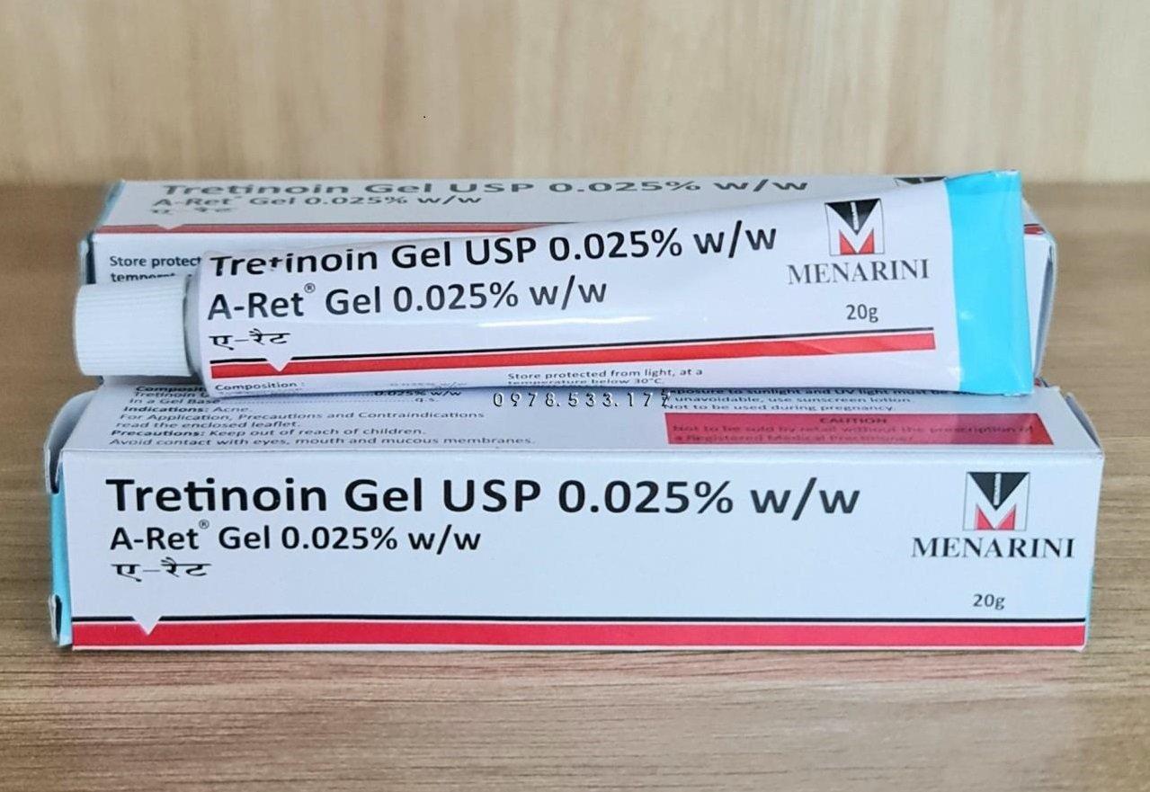 Tretinoin Gel Usp 0.025% Menarini (Nguồn: Internet)