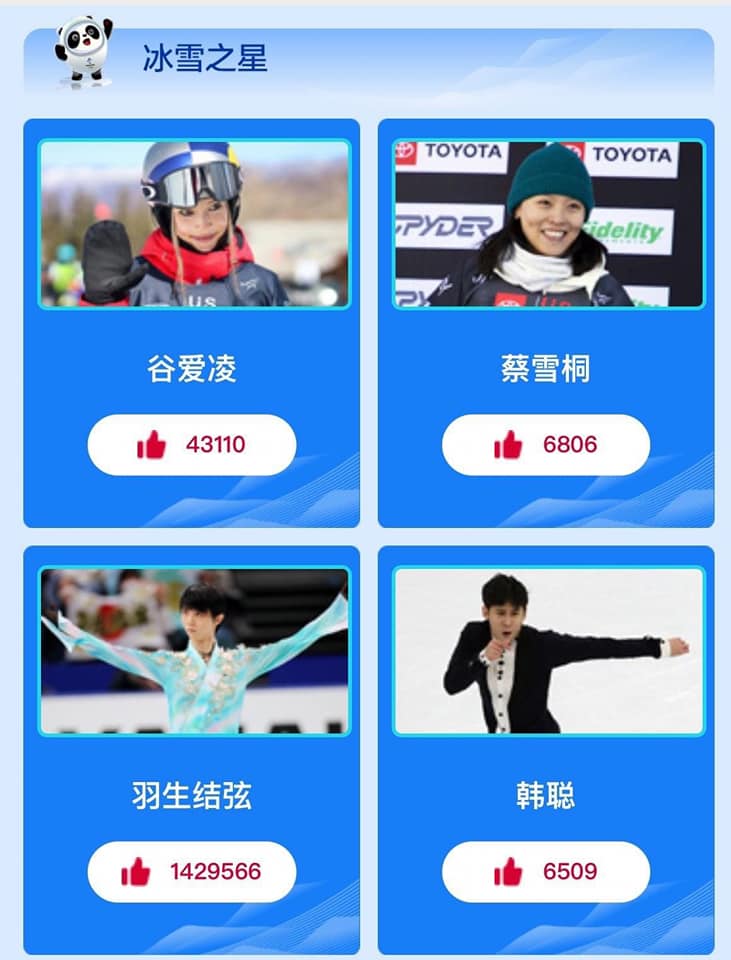 Yuzuru lọt top vận động viên yêu thích tại Olympic Bắc Kinh 2022 (Nguồn: Internet)