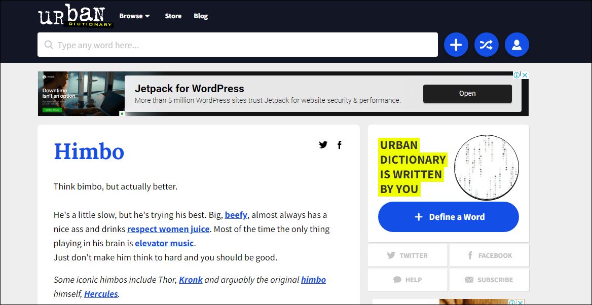 Từ điển online Urban (Ảnh: Internet).
