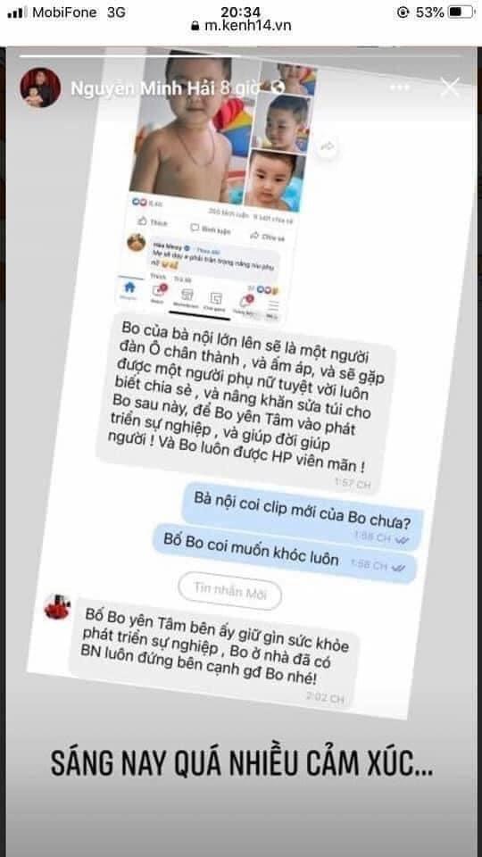 Tin nhắn "khịa" con dâu của mẹ Minh Hải (Ảnh: M.N) Tin nhắn "khịa" con dâu của mẹ Minh Hải (Ảnh: M.N)