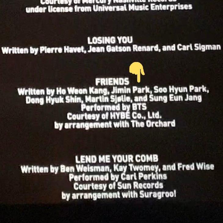 Ca khúc "Friends" của 2 thành viên BTS được sử dụng làm soundtrack trong phim "Eternals" (Nguồn: Internet)