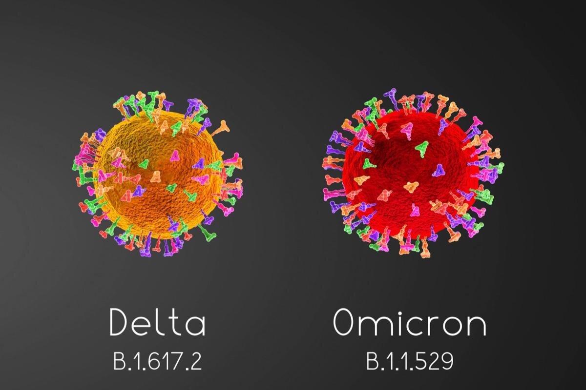 Omicron đã thay thế Delta để trở thành biến thể chiếm ưu thế ở một số nơi (Ảnh: Internet).